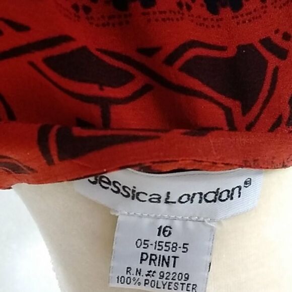 Jessica London Elegant Purple And Red Maxi Women’s Dress Size 16 Plus - Picture 5 of 8